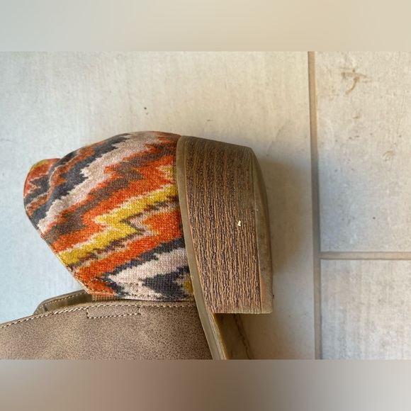 Suede and Embroidered Ankle Booties - Picture 4 of 6